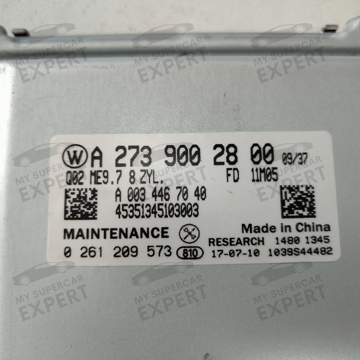 Mercedes-Benz MB Engine Control Unit ECU Bosch ME9.7 8 cylinders A2739002800 aftermarket