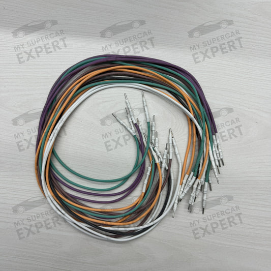 Kit of 16 ECU TCU Connection Colored Cables Male to Male Compatible with FLEX