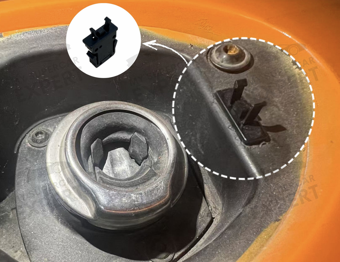 McLaren 650S MP4-12C 570S 625C 675LT 540C 570GT 600LT 620R Fuel Filler Latch 11A4829CP 2011-2021 Aftermarket