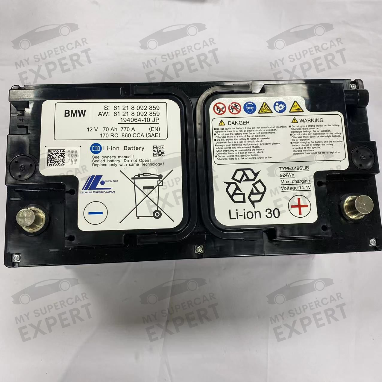 BMW M3 (F80) M4 (F82/F83) M8 (F91/F92/F93) 2014-2023 12V 70Ah Lithium Battery Repair File Service