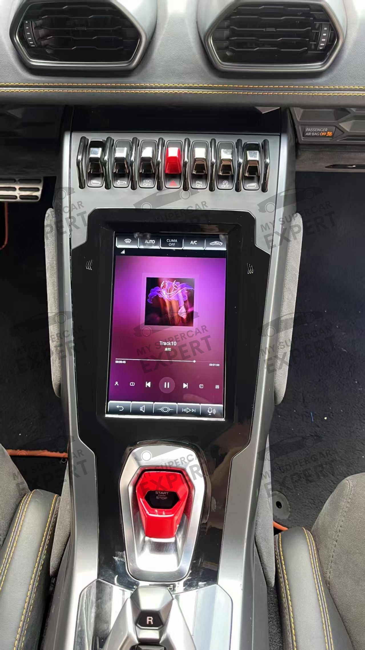Lamborghini Huracan 2014-2018 Upgrade to EVO Console Display + Carplay Aftermarket