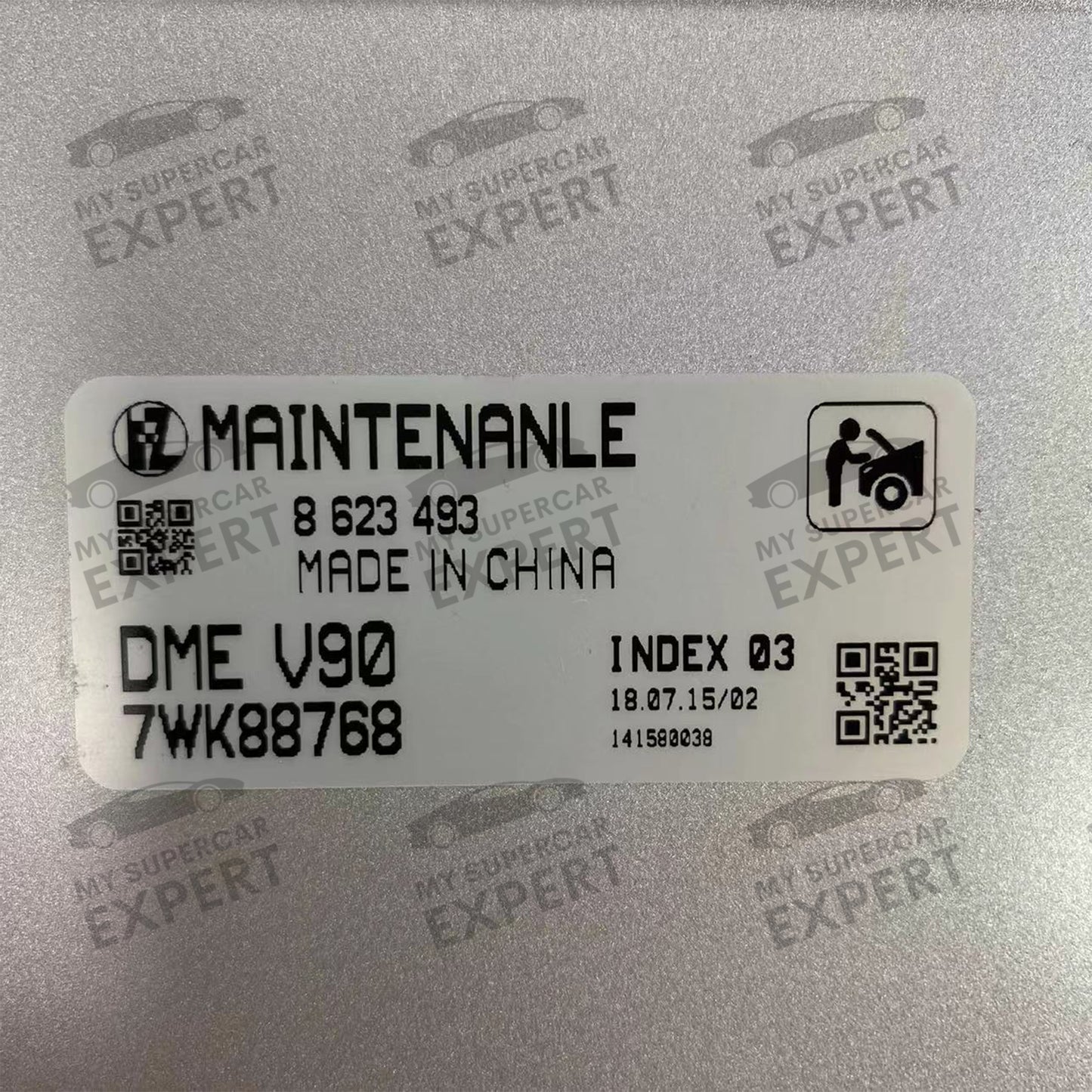BMW Serie 5 (F07/F10/F11/F18) Serie 7 (F01/F02/F07) X3 (F25) Unidad de control de motor Continental MSV90 DME 8623493 5WK92610 Mercado de accesorios