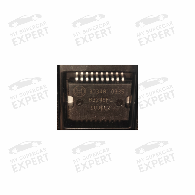 Refurbished Bosch 30348 idle throttle driver chip commonly used on ECUs such as VW ME7.5