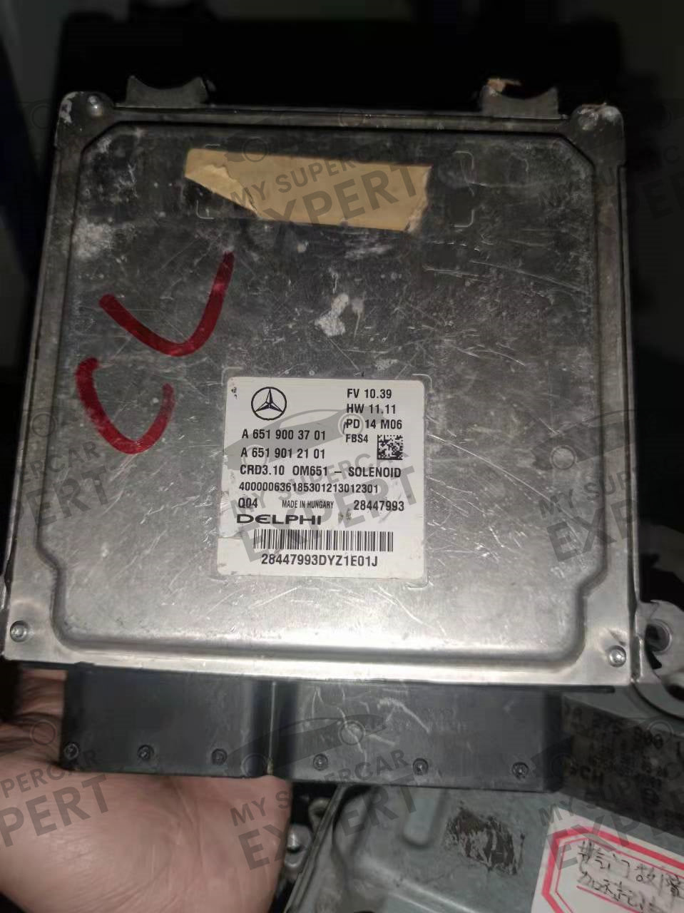 Mercedes-Benz MB E Class (W212) 2010-2016 Delphi CRD3.10 SOLENOID Engine Control Unit ECU A6519003701 28447993 used