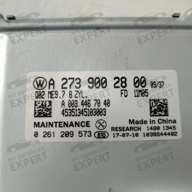 Mercedes-Benz MB Engine Control Unit ECU Bosch ME9.7 8 cylinders M273 A2739002800 aftermarket