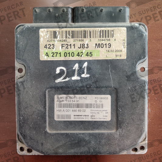 Mercedes-Benz MB C Class (W204) E Class (W211) Engine Control Unit ECU Siemens VDO SIM4LKE A2711535491 5WK90584 Used