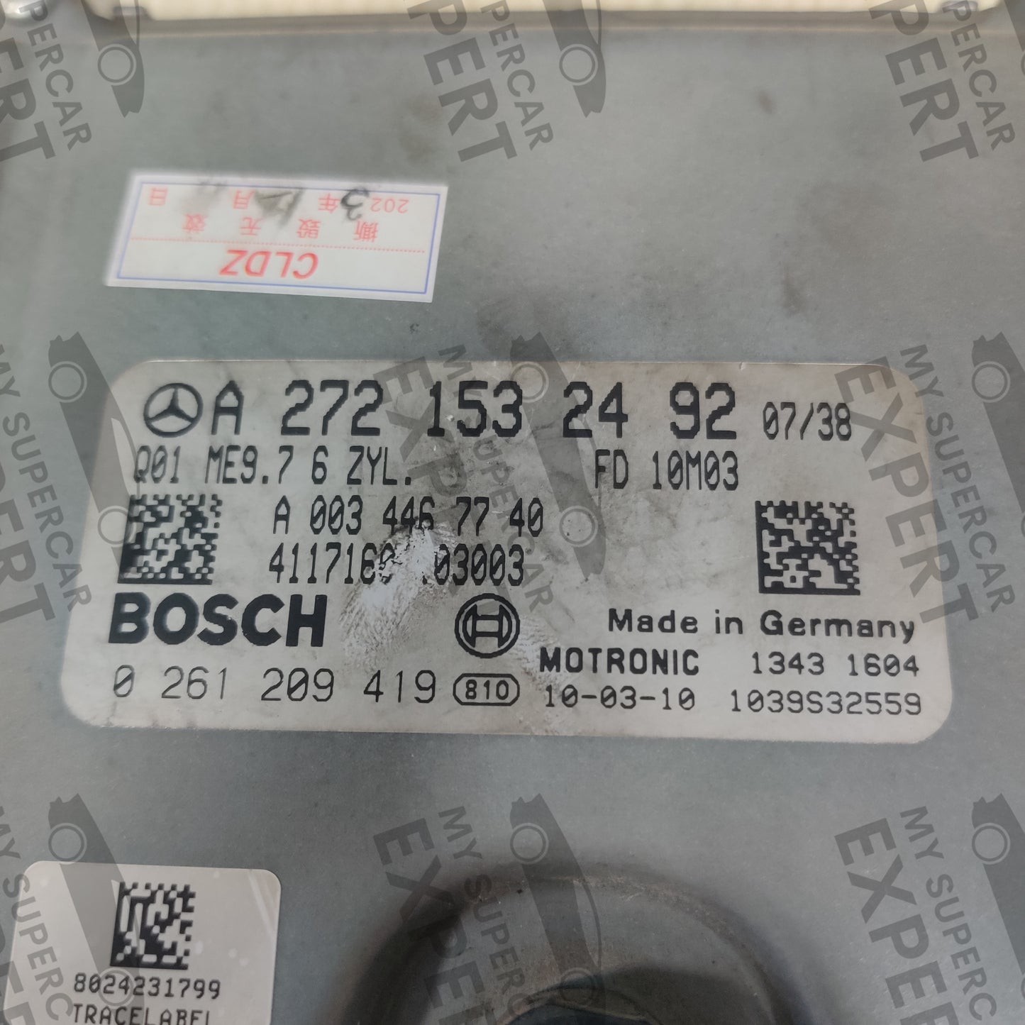 Mercedes-Benz MB Unidad de control del motor ECU Bosch ME9.7 A2729004400 0261229570 nuevo