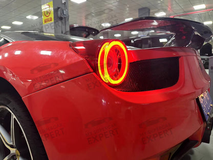 Ferrari 458 (F142) 2009-2015 488 style Tail Lights aftermarket upgrade kit