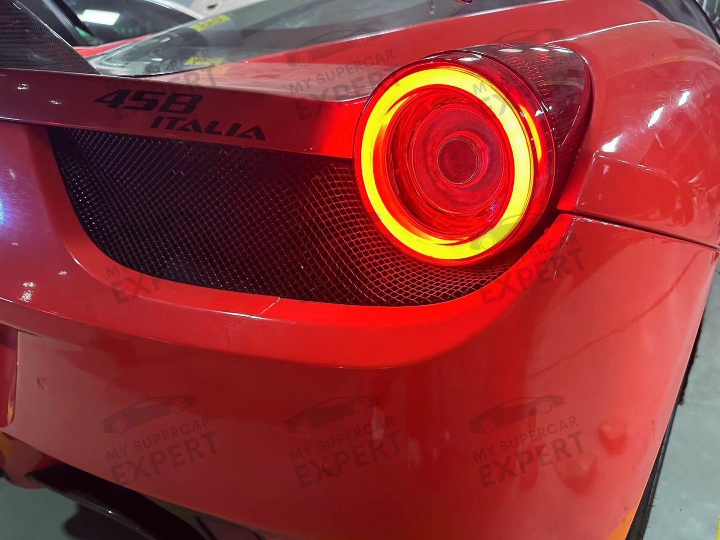 Ferrari 458 (F142) 2009-2015 488 style Tail Lights aftermarket upgrade kit