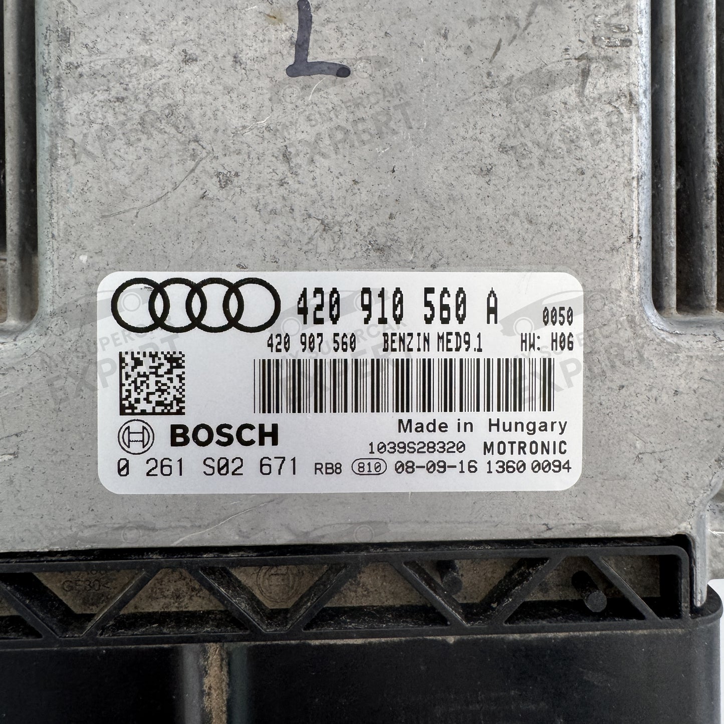 Audi R8 4.2 2006-2012 Engine Control Unit ECU Bosch MED9.1 H06 420910560A 0261S02671 used