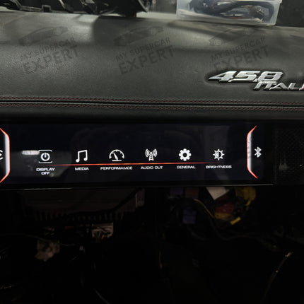 Ferrari 458 (F142) 2009-2015 Aftermarket Passenger Display Upgrade Kit