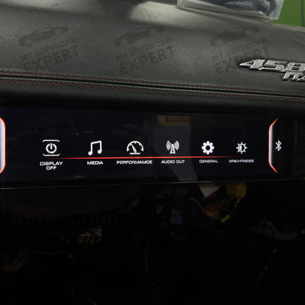 Ferrari 458 (F142) 2009-2015 Aftermarket Passenger Display Upgrade Kit