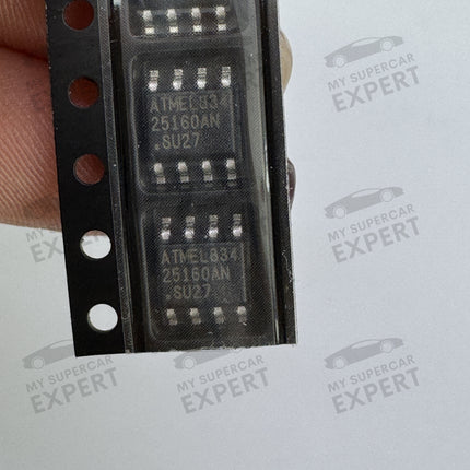 Nuevo chip EEPROM ATMEL AT25160AN de 8 pines, comúnmente utilizado en ECU