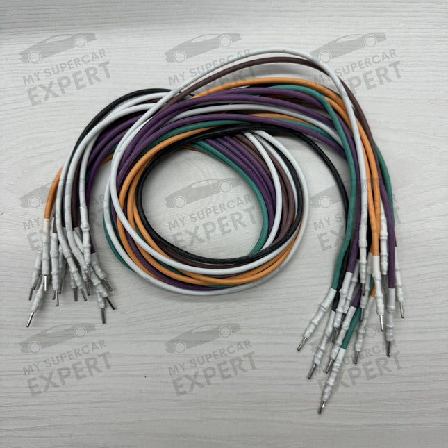 Kit of 16 ECU TCU Connection Colored Cables Male to Male Compatible with FLEX