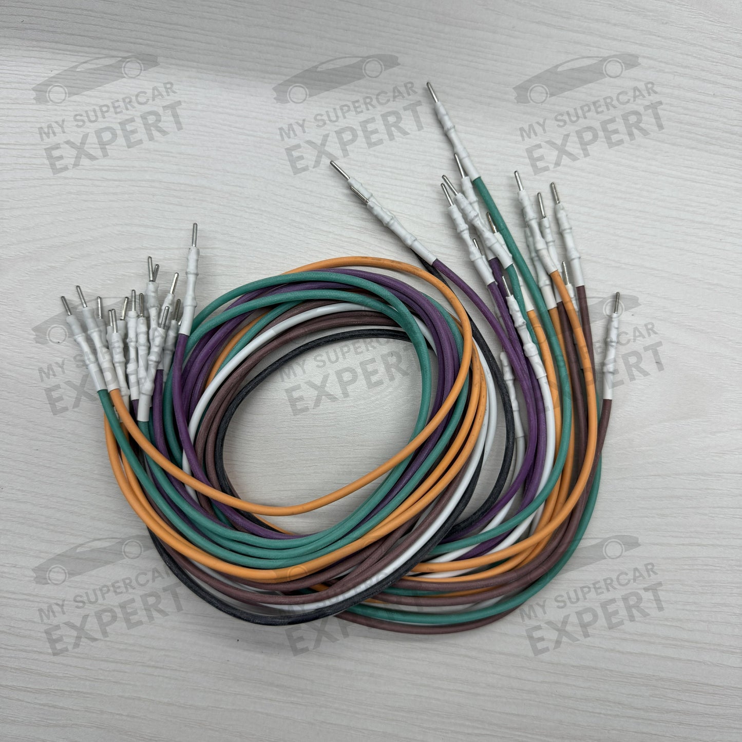 Kit of 16 ECU TCU Connection Colored Cables Male to Male Compatible with FLEX