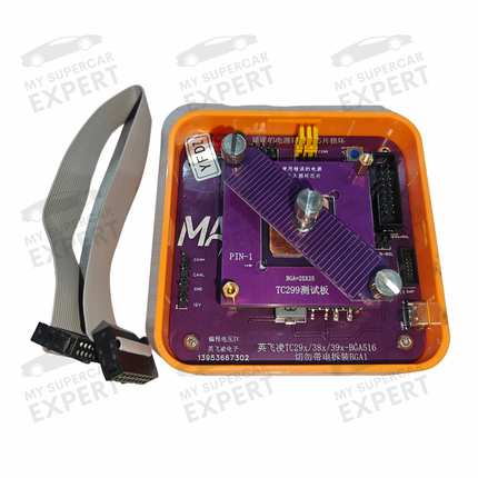 ECU CPU Read Write Adapter for BGA Infineon TC299/TC389/TC399 CPUs solderless used on MD1 / MG1 ECUs