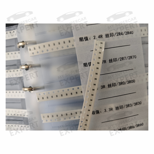 Electronic repair SMD Resistor Starter Kit Set of 510 types of SMD R0603/R0805/R1206 resistors common in ECUs