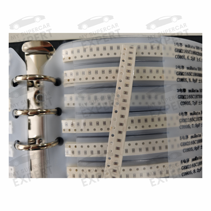 Electronic repair SMD Capacitor Starter Kit Set of 262 types of SMD C0603/C0805/C1206 capacitors common in ECUs