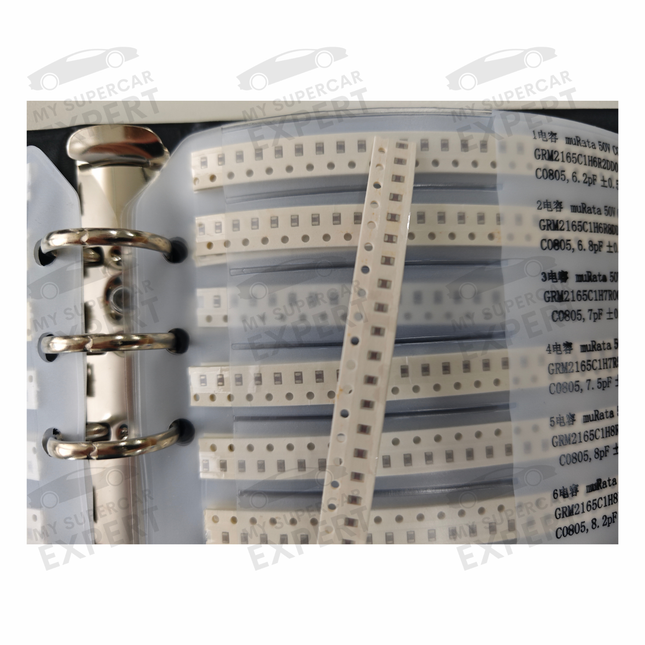 Electronic repair SMD Capacitor Starter Kit Set of 262 types of SMD C0603/C0805/C1206 capacitors common in ECUs