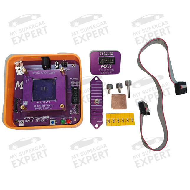 ECU CPU Read Write Adapter for BGA Freescale SPC5777 and Infineon TC298 CPUs solderless used on MD1 / MG1 ECUs