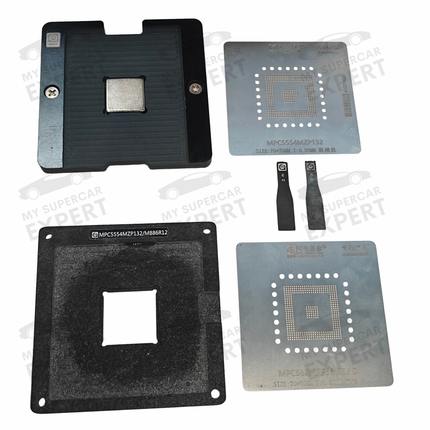 Motorola MPC561 MPC562 MPC563 MPC564 / Freescale MPC5554 CPU Magnetic Stencil for BGA Reballing for EDC16 MED9 and other ECUs