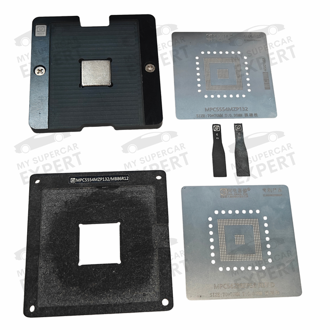 Motorola MPC561 MPC562 MPC563 MPC564 / Freescale MPC5554 CPU Magnetic Stencil for BGA Reballing for EDC16 MED9 and other ECUs