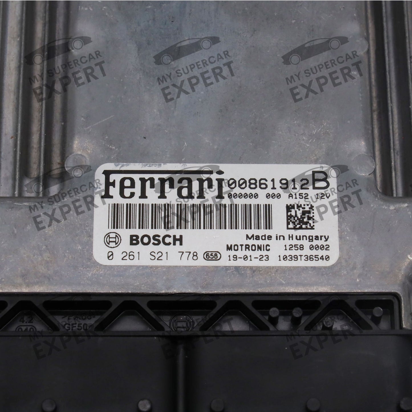 Ferrari 488 (F142M) F8 (F142MFL) 812 (F152M) GTC4Lusso (F151M) Portofino (F164) SF90 (F173) 2015-2023 Bosch MED17.3.5 ECU 00861912B 0261S21778 used