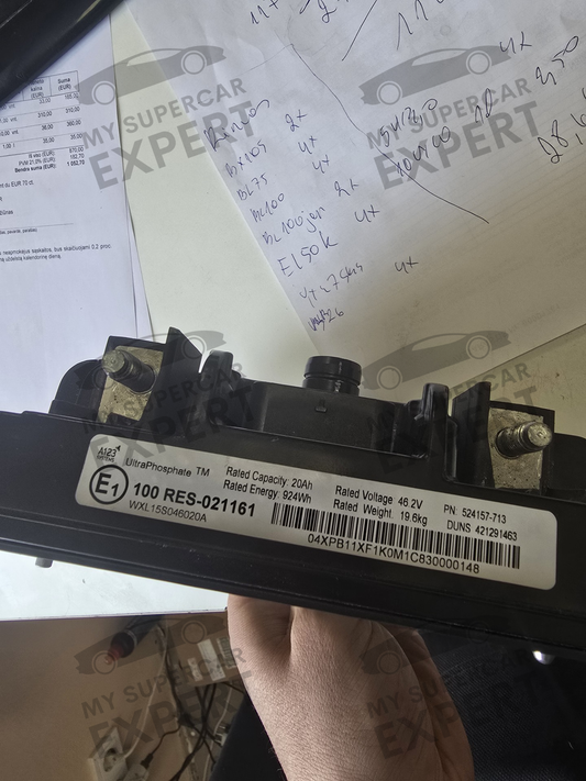 BMW 5 Series (G30/G31/G38) 7 Series (G11/G12) A123 Systems 48V Battery 46.2V 20Ah 924Wh DK5170FA9 01 file repair service