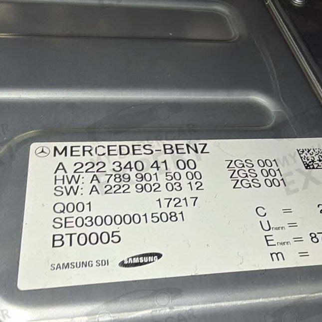 Mercedes-Benz S Class (W222) 2014-2017 BMS A2223404100 A7899015000 Lithium Battery Repair File Service