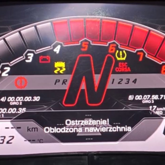 Lamborghini Huracan 2014-2019 LP580 LP610 -> LP640 Performante Instrument Cluster SW upgrade