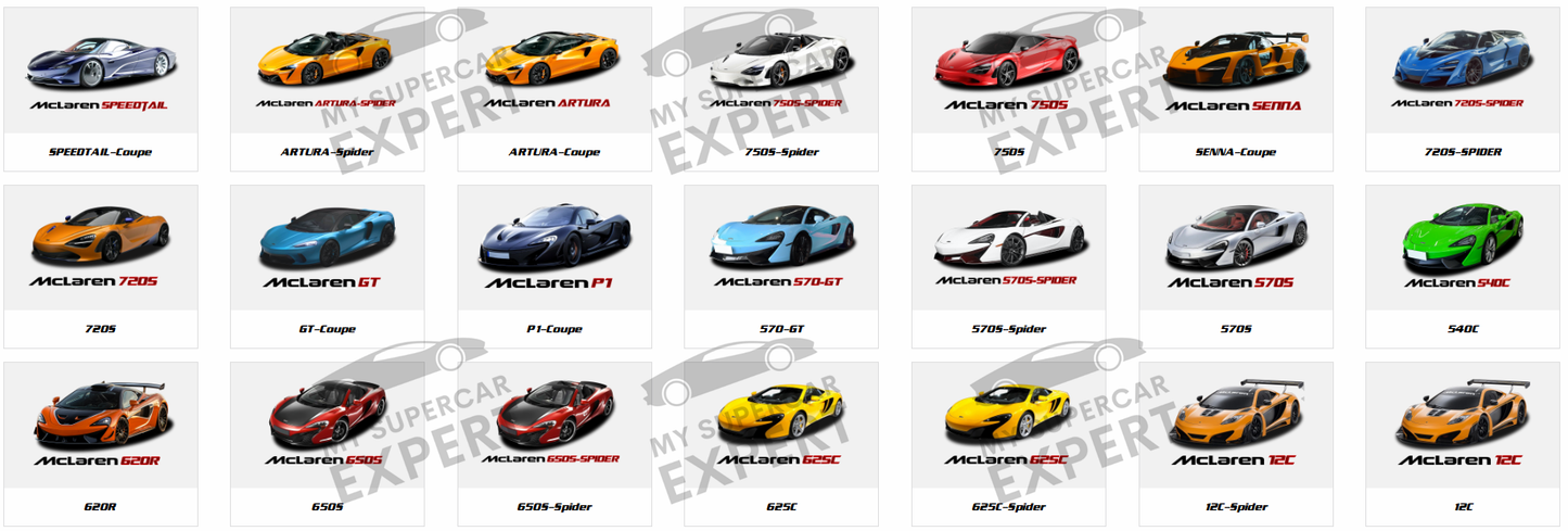 McLaren MP4-12C 650S 570S 600LT 540C P1 GT 720S Senna Documentation Wiring Diagrams Tech Support Service