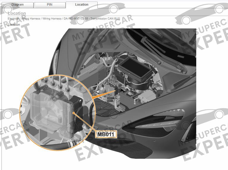 McLaren MP4-12C 650S 570S 600LT 540C P1 GT 720S Senna Documentation Wiring Diagrams Tech Support Service
