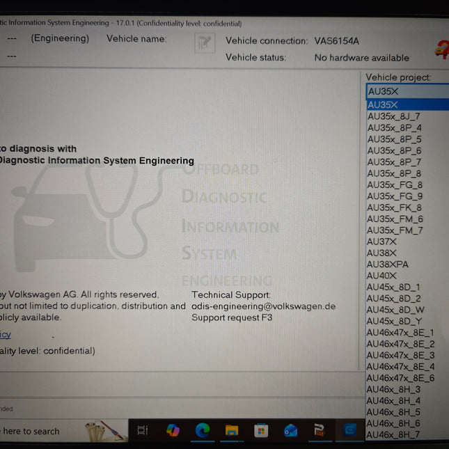 VAG Audi Bentley Lamborghini Seat Skoda Volkswagen (VW) ODIS-S & ODIS-E Software Remote Install Service
