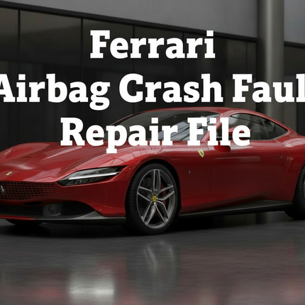 add Text “Ferrari Airbag Crash Fault Repair File"