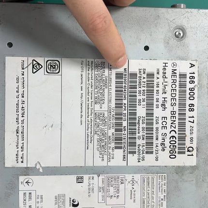 Remote Pin Extraction Service Mercedes Head Unit HU25 HU45 HU5S1 HU5 HU55 HU6 HU7