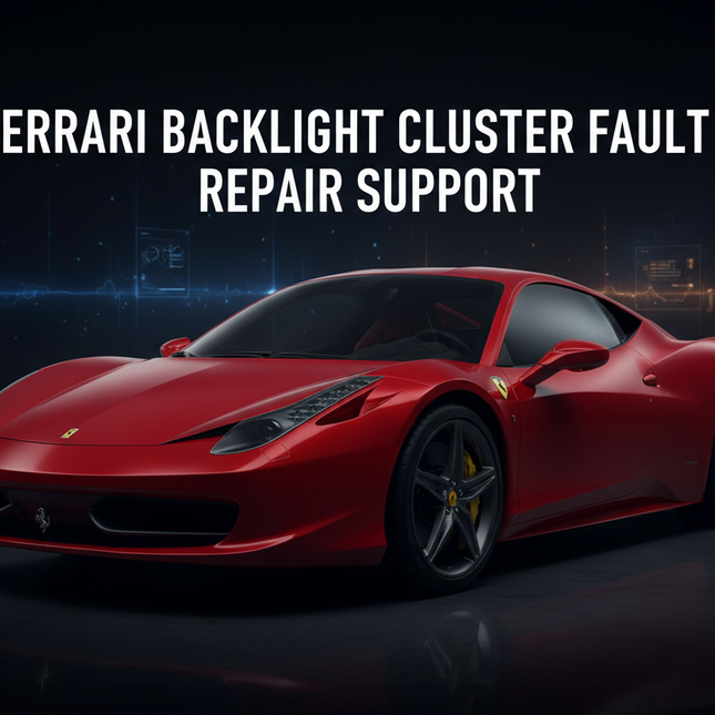 Ferrari 360 F430 (F131) 458 (F142) California (F149) FF (F151) F12 (F152) 2005-2015 Instrument Cluster Backlight Fault Repair Support Service