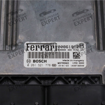 Ferrari 488 (F142M) F8 (F142MFL) 812 (F152M) GTC4Lusso (F151M) Portofino (F164) SF90 (F173) 2015-2023 Bosch MED17.3.5 ECU 00861912B 0261S21778 new